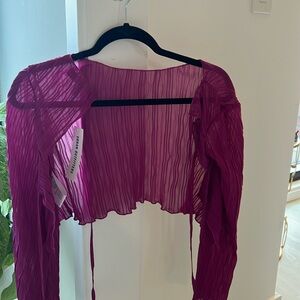 Urban Outfitters magenta tie shirt ! New with tags!